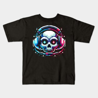 Gamer skull Kids T-Shirt